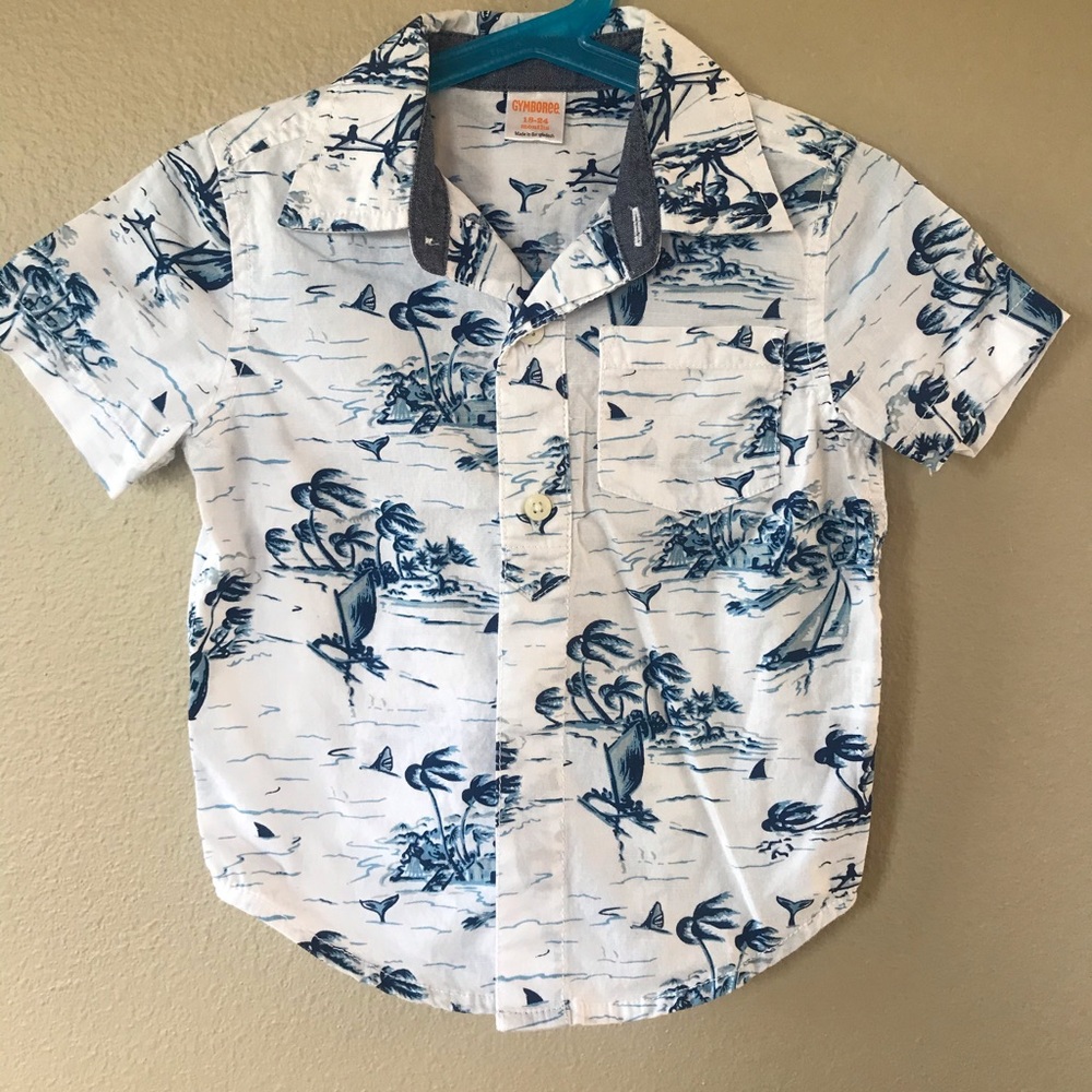 Gymboree S/S Button Up Shirt Lot Baby Size 18-24M - Picture 4 of 6
